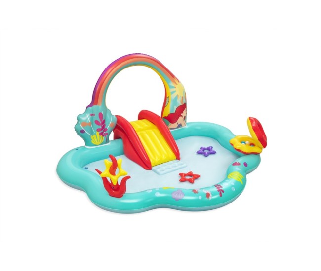 Spatiu de joaca gonflabila, cu piscina, Disney Princess, Bestway 91097, 221 x 193 x 117 cm Spatiu de joaca gonflabila, cu piscina, Disney Princess, Bestway 91097, 221 x 193 x 117 cm