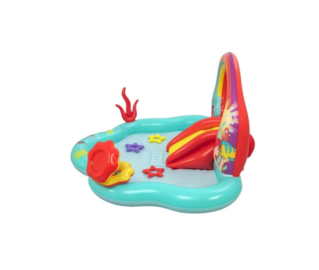 Spatiu de joaca gonflabila, cu piscina, Disney Princess, Bestway 91097, 221 x 193 x 117 cm Spatiu de joaca gonflabila, cu piscina, Disney Princess, Bestway 91097, 221 x 193 x 117 cm