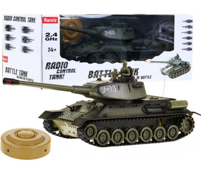 Tanc T-34, de atac cu telecomanda 1:28 Tanc T-34, de atac cu telecomanda 1:28