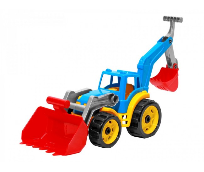 Tractor cu excavator si cupa, TechnoK, cu brat mobil Tractor cu excavator si cupa, TechnoK, cu brat mobil