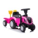 Tractor premergator New Holland, cu remorca, roz Tractor premergator New Holland, cu remorca, roz