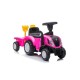 Tractor premergator New Holland, cu remorca, roz Tractor premergator New Holland, cu remorca, roz