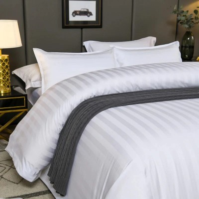Lenjerie pat damasc 100% bumbac - o persoana horeca line