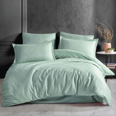 Lenjerie de pat damasc bumbac 100% - mint o persoana