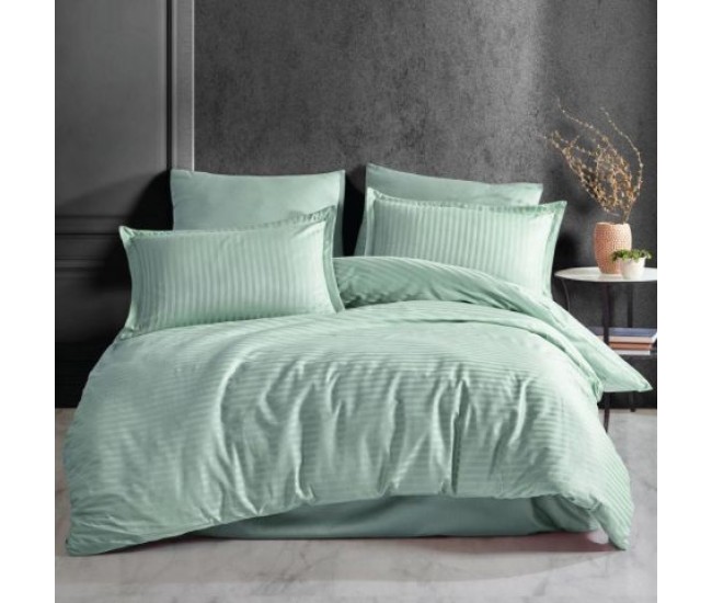 Lenjerie de pat bumbac 100 % cu husa pentru saltea de 140x200, 160 x 200 sau 180 x 200 -verde mint Lenjerie de pat bumbac 100 % cu husa pentru saltea de 140x200, 160 x 200 sau 180 x 200 -verde mint
