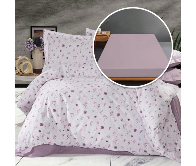  lenjerie de pat ranforce, 100% bumbac, cu husa universala pentru saltea de 140cm x 200cm / 160cm x 200cm-bellamy