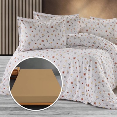  lenjerie de pat ranforce, 100% bumbac, cu husa universala pentru saltea de 140cm x 200cm / 160cm x 200cm-beverly