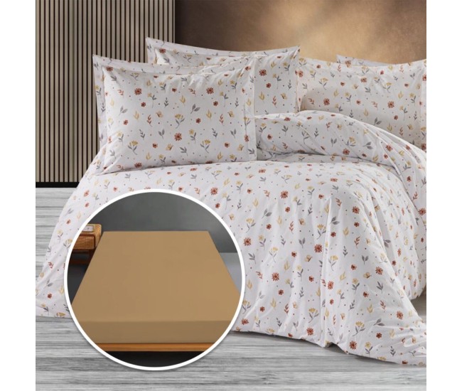  lenjerie de pat ranforce, 100% bumbac, cu husa universala pentru saltea de 140cm x 200cm / 160cm x 200cm-beverly