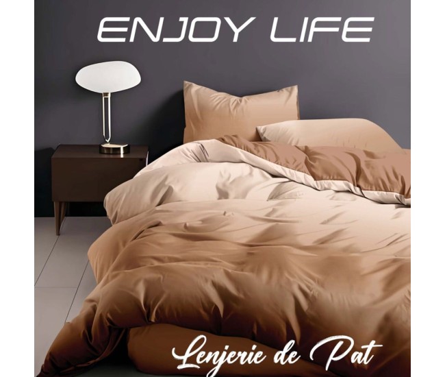 Lenjerie de pat finet ,,enjoy life safron