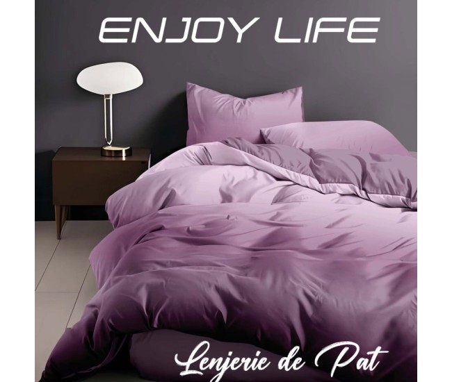 Lenjerie de pat finet ,,enjoy life licorno