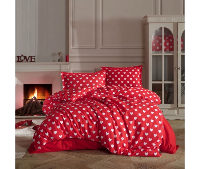 Lenjerie de pat ranforce clasy king size (amor v1)
