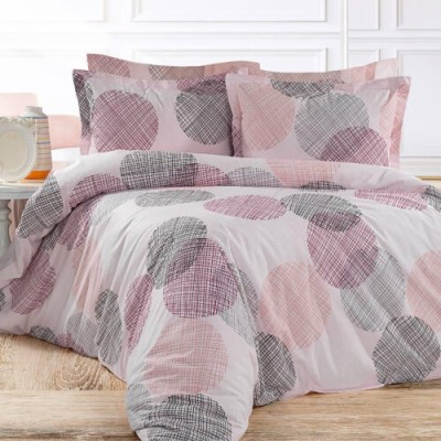Lenjerie de pat creponata 100% bumbac (crep36) cu husa