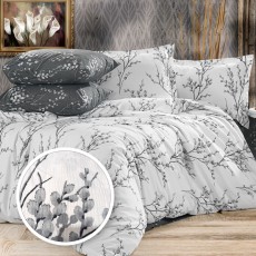  lenjerie de pat creponata 100% bumbac (crep46) cu husa