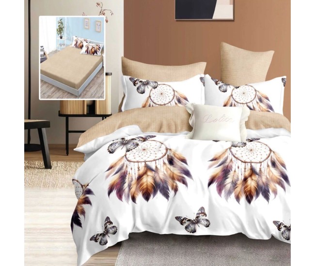 Lenjerie finet 6 piese cu husa - 160x200 si 180x200 (jessica-vh)