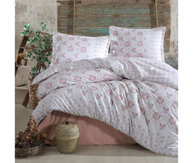 Lenjerie de pat ranforce clasy king size (krista)