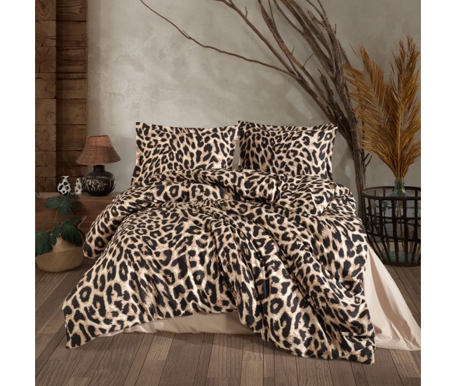 Lenjerie de pat ranforce clasy king size (leo)