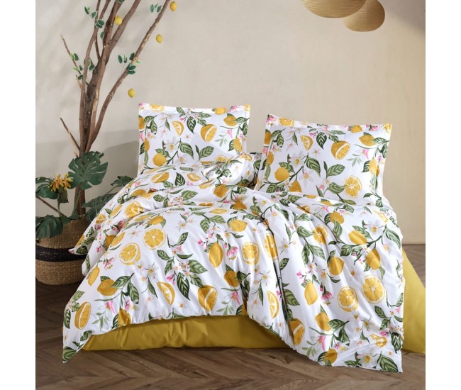 Lenjerie de pat ranforce clasy king size (lime)