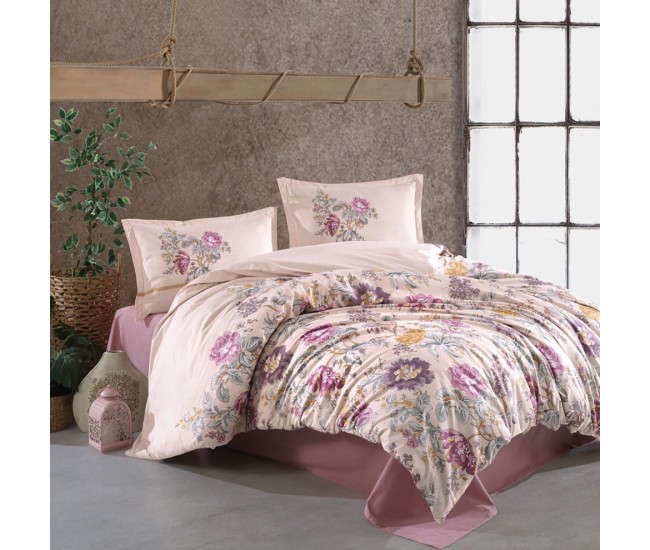 Lenjerie de pat ranforce clasy king size (mirante)