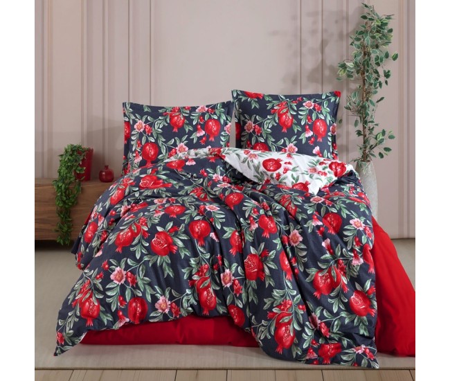  lenjerie de pat ranforce clasy king size (nare)