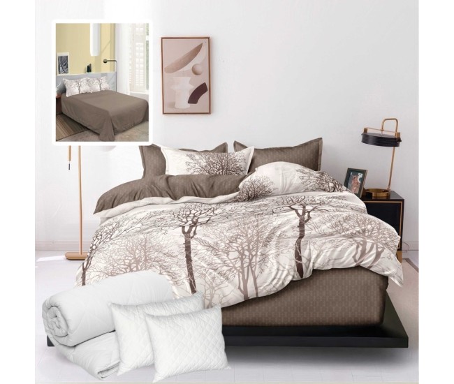 Pachet promo lenjerie pat finet 6 piese + 2 perne + pilota (vera)