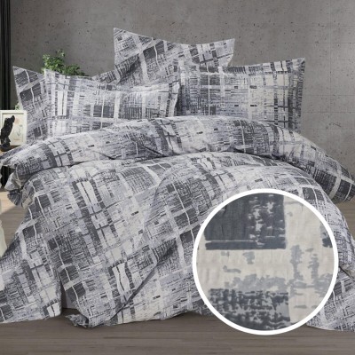 Lenjerie de pat creponata 100% bumbac (crep19) cu husa