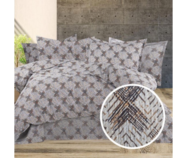 Lenjerie de pat creponata 100% bumbac (crep21) cu husa Lenjerie de pat creponata 100% bumbac (crep21) cu husa