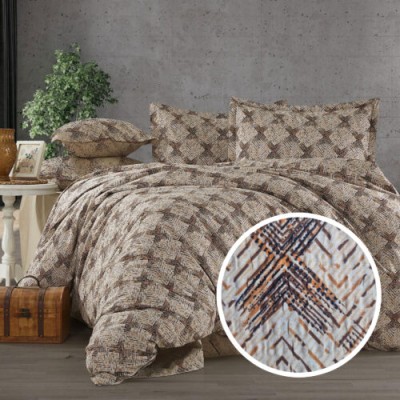 Lenjerie de pat creponata 100% bumbac (crep22) cu husa