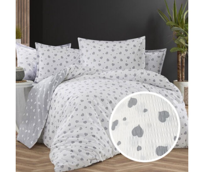 Lenjerie de pat creponata 100% bumbac (crep23) cu husa Lenjerie de pat creponata 100% bumbac (crep23) cu husa