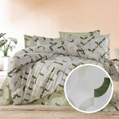 Lenjerie de pat creponata 100% bumbac (crep28) cu husa