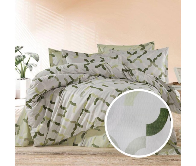 Lenjerie de pat creponata 100% bumbac (crep28) cu husa Lenjerie de pat creponata 100% bumbac (crep28) cu husa