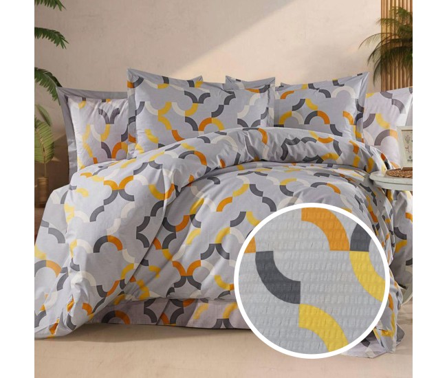 Lenjerie de pat creponata 100% bumbac (crep29) cu husa Lenjerie de pat creponata 100% bumbac (crep29) cu husa