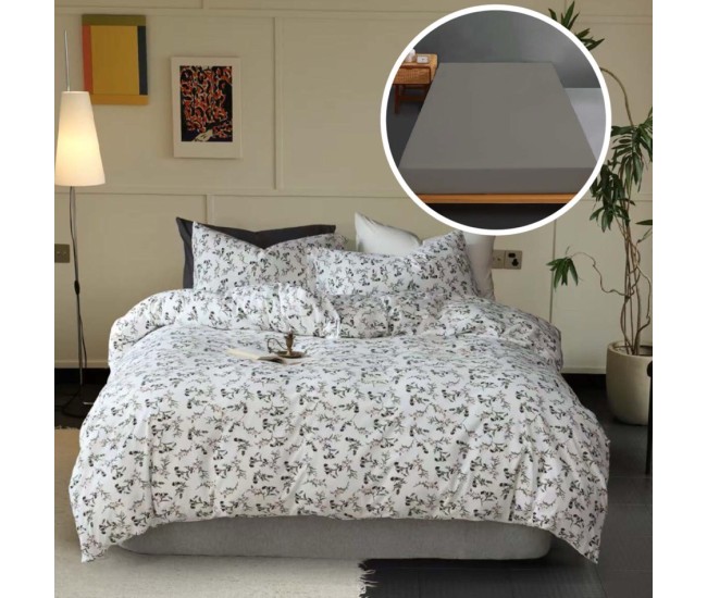  lenjerie pat tricot bumbac 100 % cu husa - andra