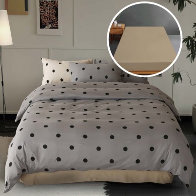 Lenjerie pat tricot bumbac 100 % cu husa-nimet