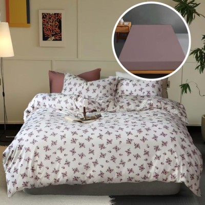 Lenjerie pat tricot bumbac 100 % cu husa-sonia