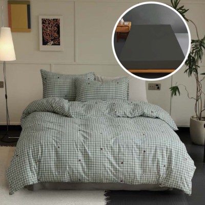 Lenjerie pat tricot bumbac 100 % cu husa-alinoar