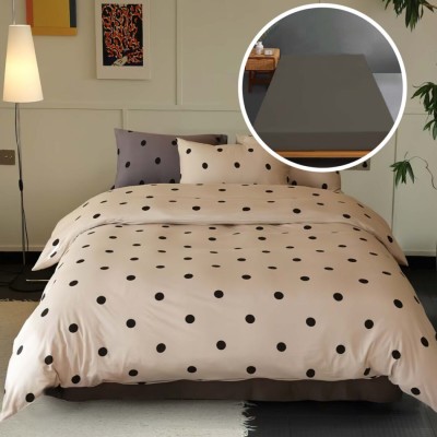 Lenjerie pat tricot bumbac 100 % cu husa-rovin
