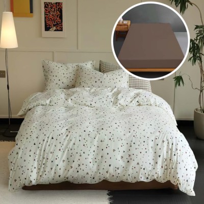 Lenjerie pat tricot bumbac 100 % cu husa-zian