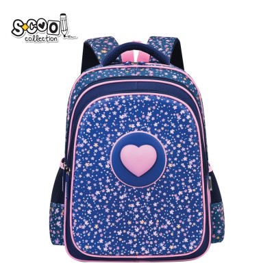 Ghiozdan 3D ergonomic PINK HEART, 42x30x22 cm - S-COOL