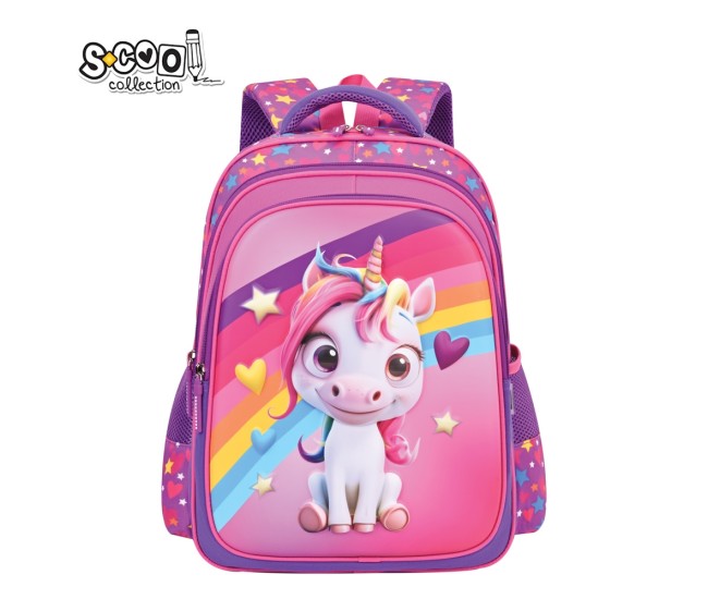 Ghiozdan 3D ergonomic UNICORN, 42x30x22 cm - S-COOL Ghiozdan 3D ergonomic UNICORN, 42x30x22 cm - S-COOL