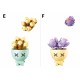 Set de constructie Flowers, 6 modele/display, Plante in ghiveci - Sluban Set de constructie Flowers, 6 modele/display, Plante in ghiveci - Sluban