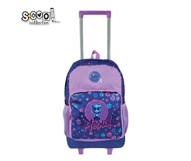 Ghiozdan trolley MEOW, 45x32x16.5 cm - S-COOL