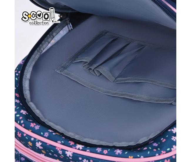 Ghiozdan 3D ergonomic PINK HEART, 42x30x22 cm - S-COOL Ghiozdan 3D ergonomic PINK HEART, 42x30x22 cm - S-COOL