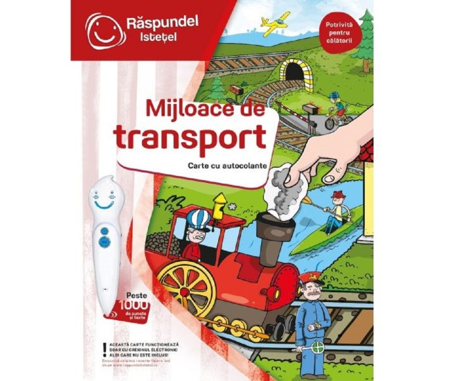 Raspundel Istetel, Carte cu autocolante, Mijloace de transport, ALBI - BLACKFIRE