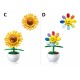 Set de constructie Flowers, 6 modele/display, Plante in ghiveci - Sluban Set de constructie Flowers, 6 modele/display, Plante in ghiveci - Sluban