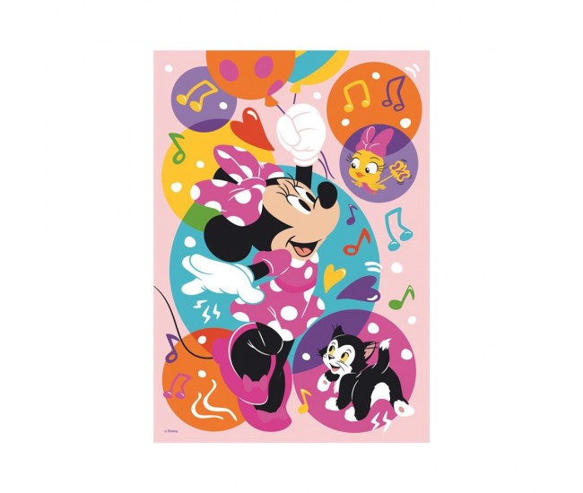 Puzzle neon Minnie, 100 piese - DINO TOYS Puzzle neon Minnie, 100 piese - DINO TOYS