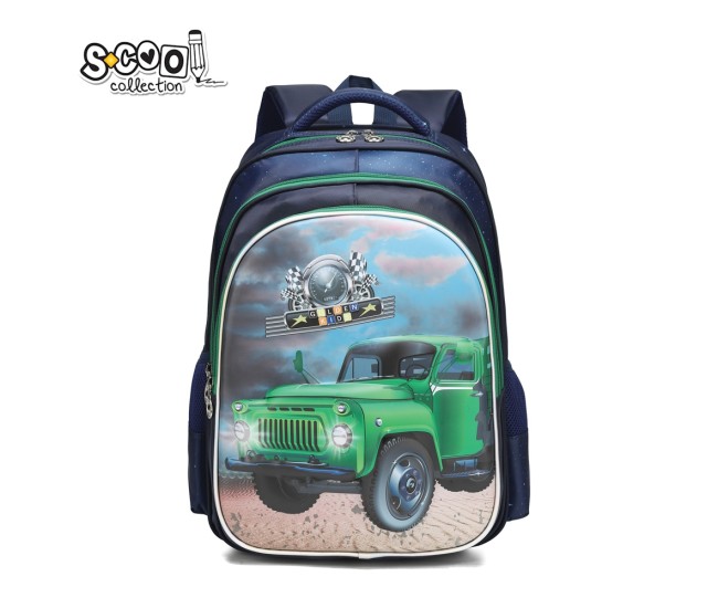 Ghiozdan 3D RACE, 41x31x24 cm - S-COOL Ghiozdan 3D RACE, 41x31x24 cm - S-COOL