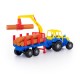 Tractor cu remorca + lemne - Altay, 61x17x25 cm, Polesie Tractor cu remorca + lemne - Altay, 61x17x25 cm, Polesie