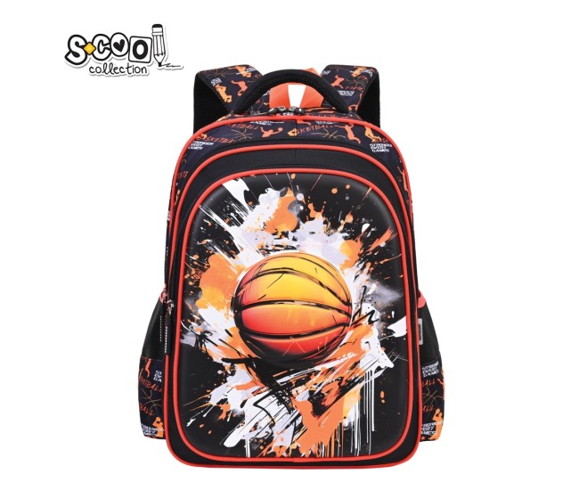 Ghiozdan 3D BASKETBALL, 43x30x22 cm - S-COOL Ghiozdan 3D BASKETBALL, 43x30x22 cm - S-COOL