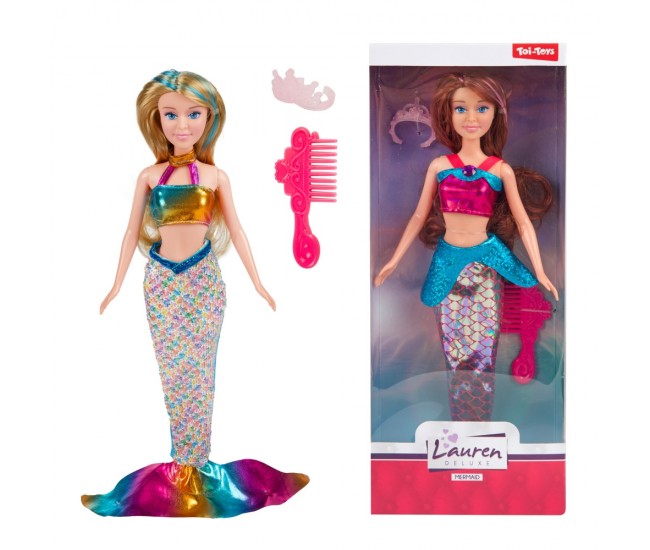 Papusa sirena, cu accesorii - Toi-Toys Papusa sirena, cu accesorii - Toi-Toys