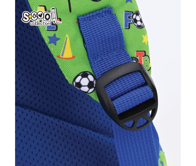 Ghiozdan gradinita FOOTBALL FUN, 30x25x14 cm - S-COOL Ghiozdan gradinita FOOTBALL FUN, 30x25x14 cm - S-COOL